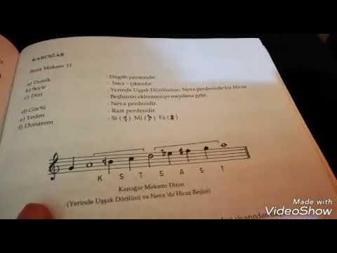 Türk Musikisi Dersleri... Ders:16... Basit Makamlar:Karcığar Makamı